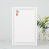 RAINBOW CANDY 5.5x8.5 Stationierung Briefpapier (Stehend Vorderseite)