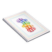 RAINBOW CANDY 6.5x8.75 Notebook Notizblock (Rechte Seite)