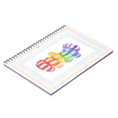 RAINBOW CANDY 6.5x8.75 Notebook Notizblock (Linke Seite)