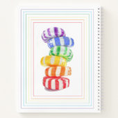 RAINBOW CANDY 8.5x11 Spiral-Notebook Notizblock (Rückseite)