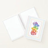 RAINBOW CANDY 8.5x11 Spiral-Notebook Notizblock (Innenseite)