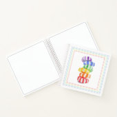 RAINBOW CANDY 8.5x8.5 SpiralNotebook Notizblock (Innenseite)