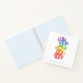 RAINBOW CANDY 8.5x8.5 SpiralNotebook + Text Notizblock (Innenseite)