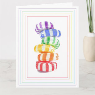 RAINBOW CANDY Big Grußkarte Karte