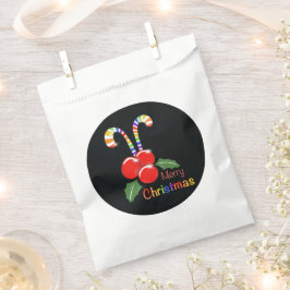 Rainbow Candy Cane Christmas Favor Bag Geschenktütchen
