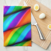Rainbow Candy Cane Handtuch (Viertel Falte)