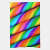 Rainbow Candy Cane Handtuch (Vertikal)