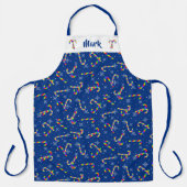 Rainbow Candy Canes Christmas Schürze (Vorderseite)