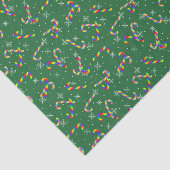Rainbow Candy Canes Christmas Seidenpapier (Ausschnitt)