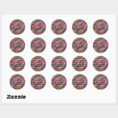 Rainbow Candy Canes Sticker (Blatt)