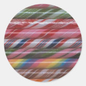 Rainbow Candy Canes Sticker (Vorderseite)
