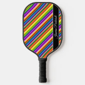 Rainbow Candy Cfarbred Strired Personalisiert Pickleball Schläger (Vorderseite)