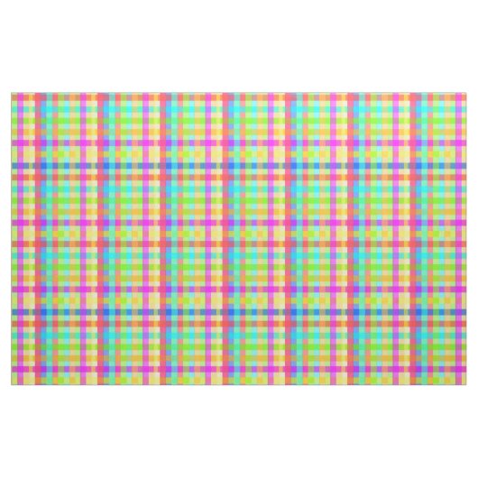 Rainbow Candy Colorful Gingham Stoff (Yard (91,4 cm))
