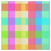 Rainbow Candy Colorful Gingham Stoff (Nahaufnahme)