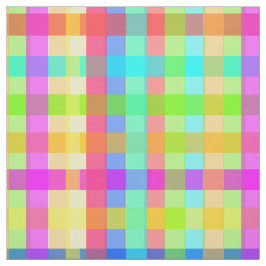 Rainbow Candy Colorful Gingham Stoff