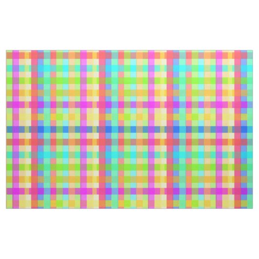 Rainbow Candy Colorful Gingham Stoff (Fat Quarter (45,7 x 55,9 cm))