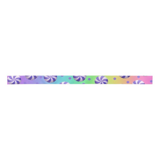 Rainbow Candy Colorful Ribbon Satinband (Vorderseite)