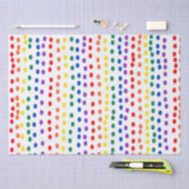 Rainbow Candy Dots auf Weiß Seidenpapier (Handwerk)