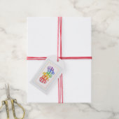 RAINBOW CANDY Gift Tags Geschenkanhänger (Mit Garn)
