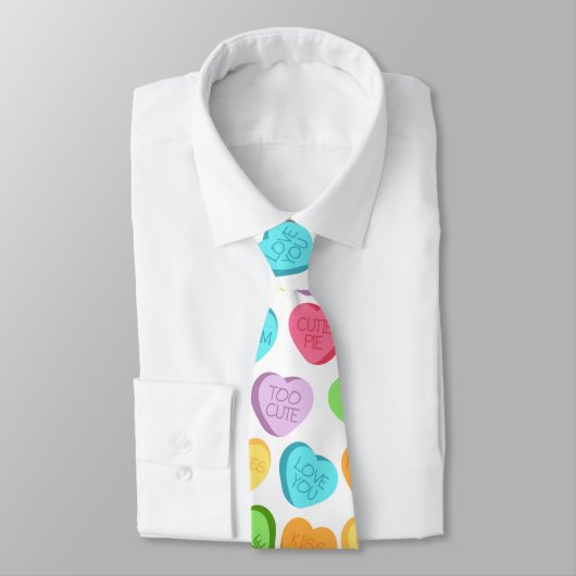 Rainbow Candy Heary Neck Tie Krawatte (Gebunden)