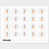 RAINBOW CANDY Kleine Round Stickers (Blatt)