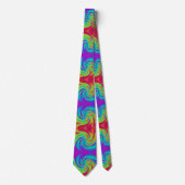 Rainbow-Candy-Lollypop-Swirbelmuster-Hintergrund Krawatte (Vorderseite)