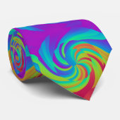 Rainbow-Candy-Lollypop-Swirbelmuster-Hintergrund Krawatte (Gerollt)