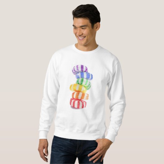 RAINBOW CANDY Men's Basic Sweatshirt (Vorne ganz)