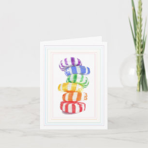 RAINBOW CANDY Note Card Karte