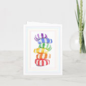 RAINBOW CANDY Note Card Karte (Rückseite)