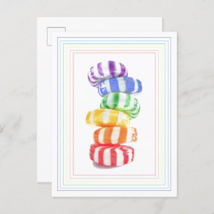 RAINBOW CANDY Postcard Postkarte