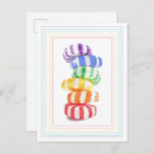 RAINBOW CANDY Postcard Postkarte (Vorne/Hinten)