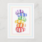 RAINBOW CANDY Postcard Postkarte (Vorderseite)