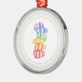 RAINBOW CANDY Premium RUNDFUNK Ornament Aus Metall (Links)