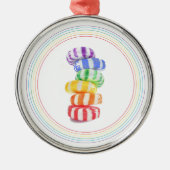 RAINBOW CANDY Premium RUNDFUNK Ornament Aus Metall (Vorne)