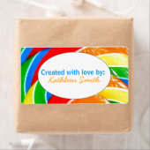 Rainbow Candy Recipe/Goodies Label (Insitu)