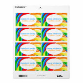 Rainbow Candy Recipe/Goodies Label (Vorne)