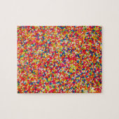 Rainbow Candy Sprinkle Muster Puzzle (Horizontal)