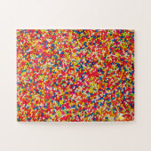 Rainbow Candy Sprinkle Muster Puzzle (Horizontal)