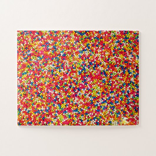 Rainbow Candy Sprinkle Muster Puzzle (Horizontal)
