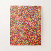 Rainbow Candy Sprinkle Muster Puzzle (Vertikal)