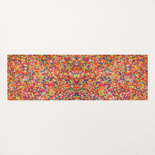 Rainbow Candy Sprinkle Muster Yogamatte (Rückseite (Horizontal))