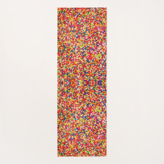 Rainbow Candy Sprinkle Muster Yogamatte (Rückseite)