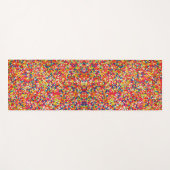 Rainbow Candy Sprinkle Muster Yogamatte (Vorderseite (Horizontal))