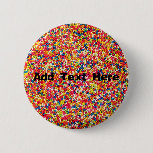 Rainbow Candy Sprinkles Button