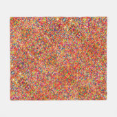 Rainbow Candy Sprinkles Fleecedecke (Vorderseite (Horizontal))