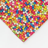 Rainbow Candy Sprinkles Fleecedecke (Ecke)