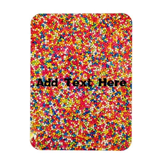 Rainbow Candy Sprinkles Magnet (Vertikal)