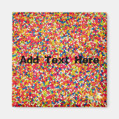 Rainbow Candy Sprinkles Magnet (Vorne)