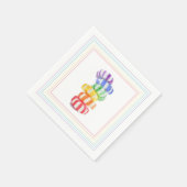 RAINBOW CANDY Standard Cocktail Paper Napkins Serviette (Ecke)